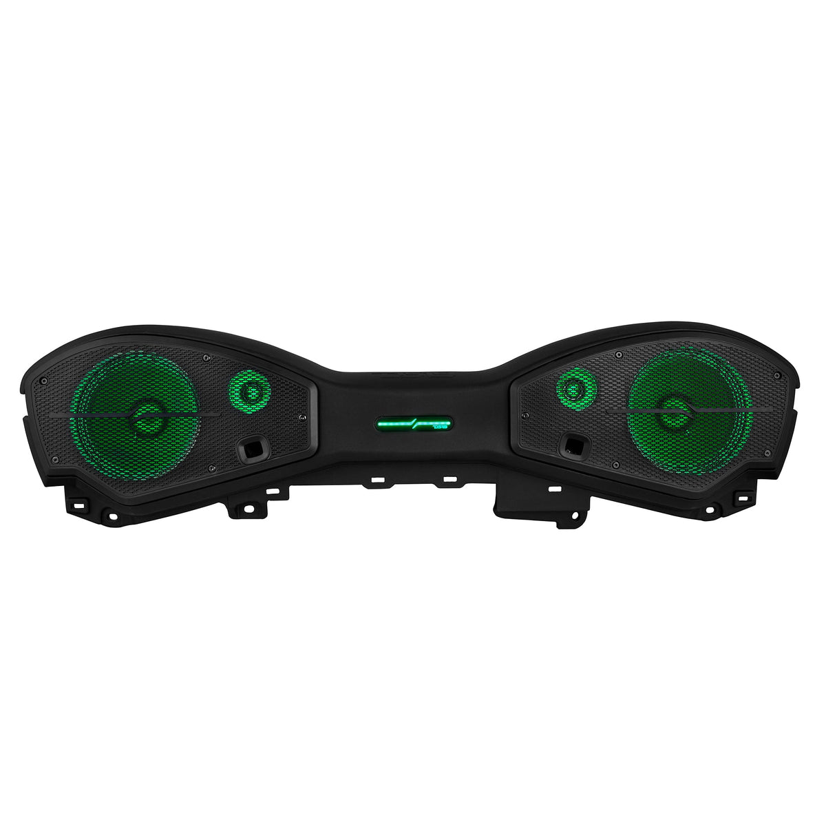 DS18 JL24-SBAR22/BKLD sound bar with digital RGB lighting set to green