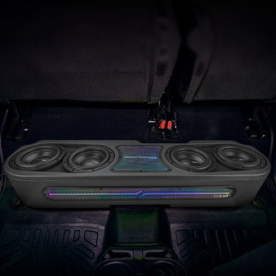 DS18 JT-S84LD enclosure with digital LED lighting active