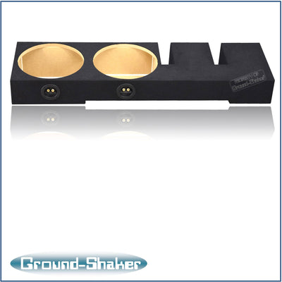 Ground Shaker GS-MF150212B dual 12 inch sealed sub box for 01-23 Ford F-150 Crew Cab, terminal detail