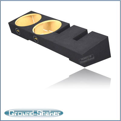 Ground Shaker GS-MF150212B dual 12 inch sealed sub box for 01-23 Ford F-150 Crew Cab, carpet finish detail