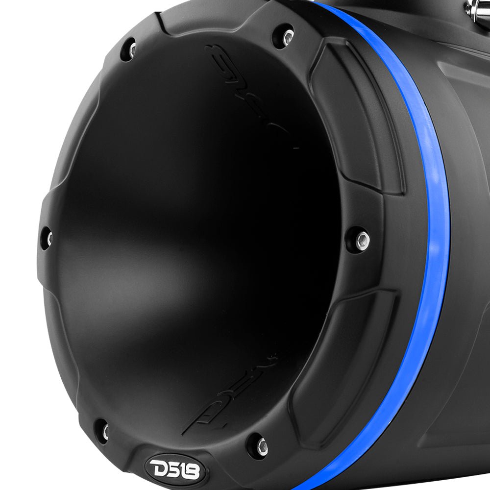 NXL-XDT/BK tower speaker RGB blue lighting detail