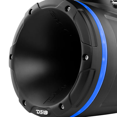 NXL-XDT/BK tower speaker RGB blue lighting detail