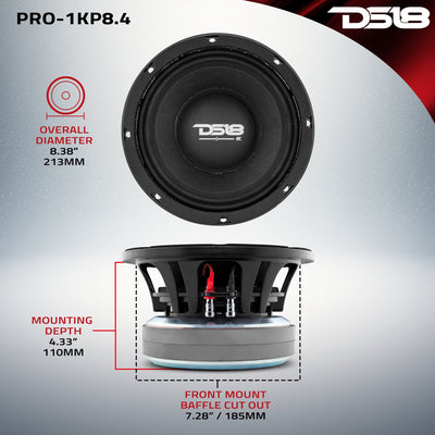 DS18 PRO-1KP8 PANCADÃO 8" mid-bass loudspeaker, alternate view