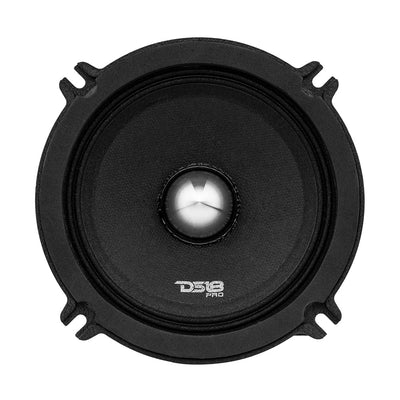 DS18 PRO-FR5NEO front view showing non-pressed paper cone and integrated silver bullet