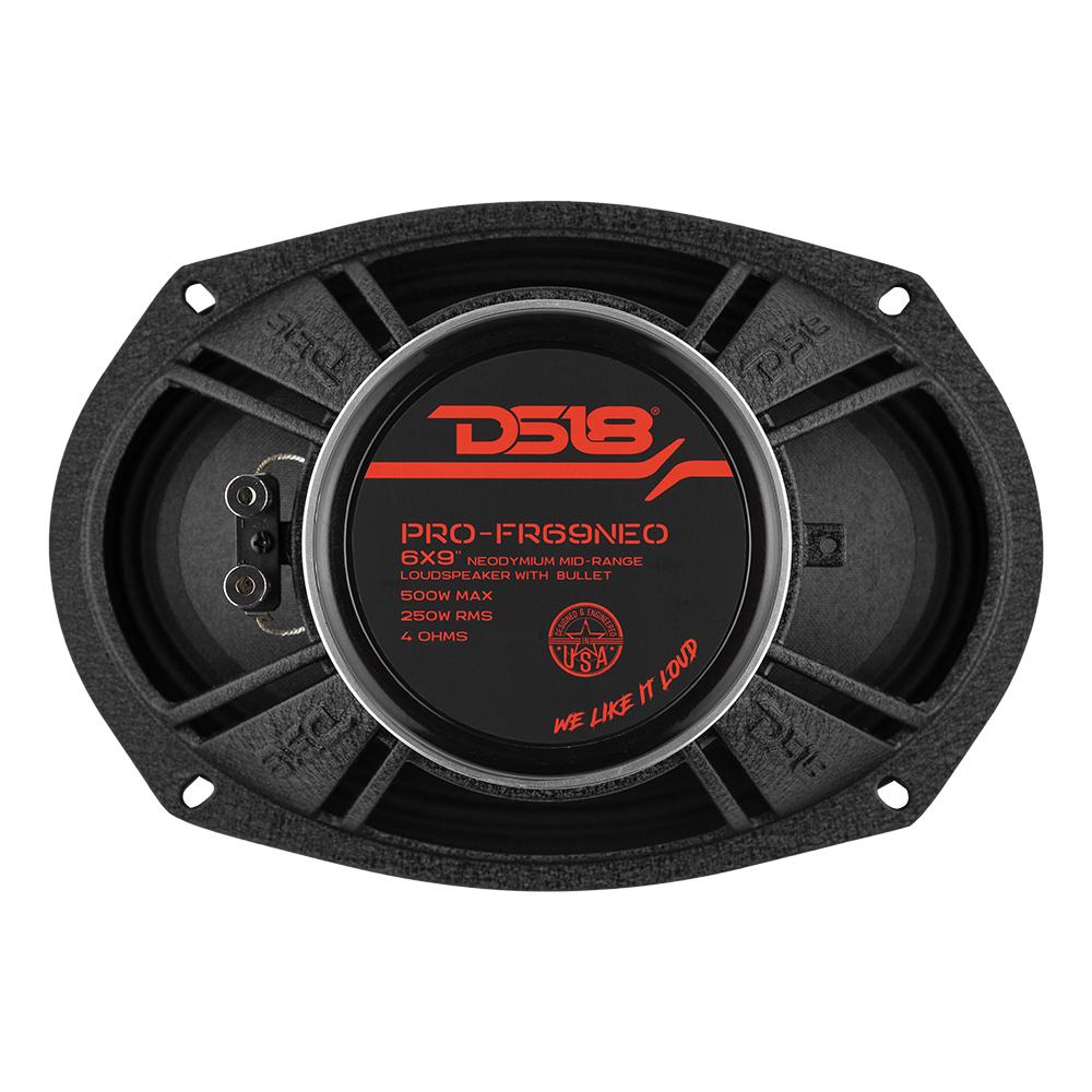 DS18 PRO-FR69NEO rear view showing neodymium magnet