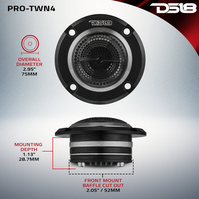 DS18 PRO-TWN4 dimensions diagram