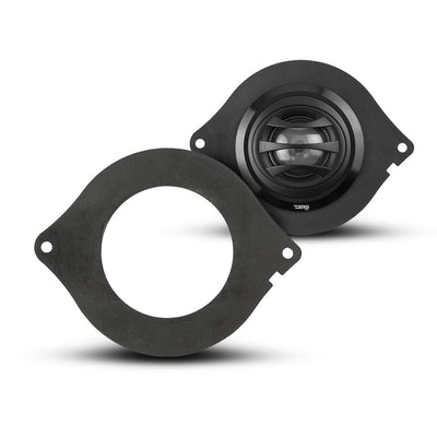 DS18 PRO-TWR3 3" ABS tweeter adapter ring for Jeep and Chrysler, front view