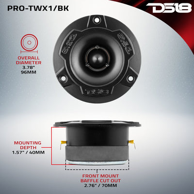 DS18 PRO-TWX1 dimensions diagram