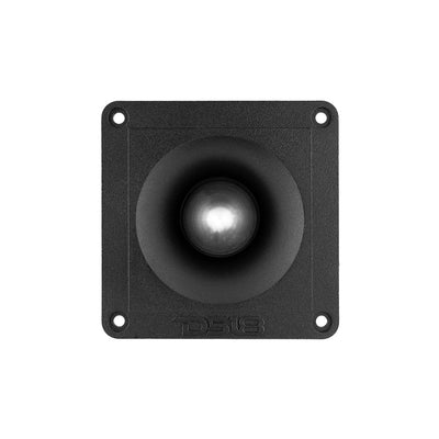 DS18 PRO-TWX6 tweeter front view showing the square mounting flange and centered dome