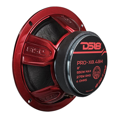 PRO-X 8" Mid-Range Loudspeaker with Bullet | 275W RMS