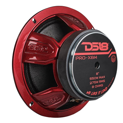 PRO-X 8" Mid-Range Loudspeaker 275 Watts Rms