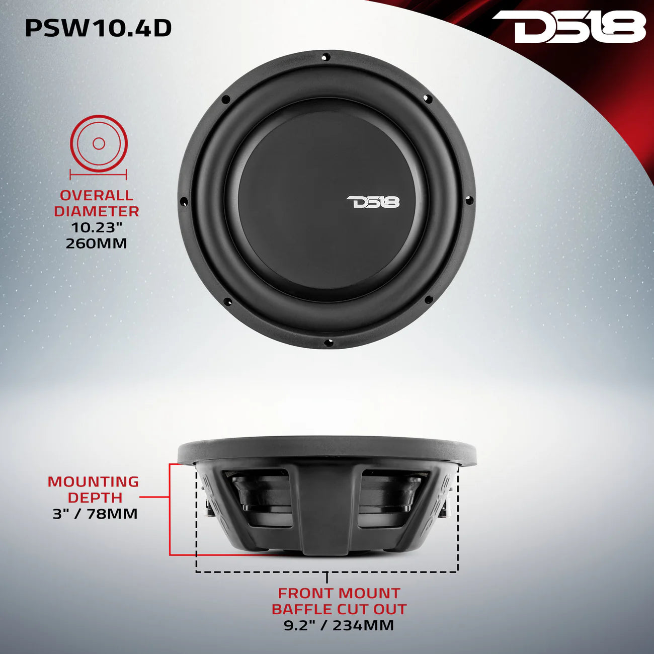 DS18 PSW Slim Subwoofer