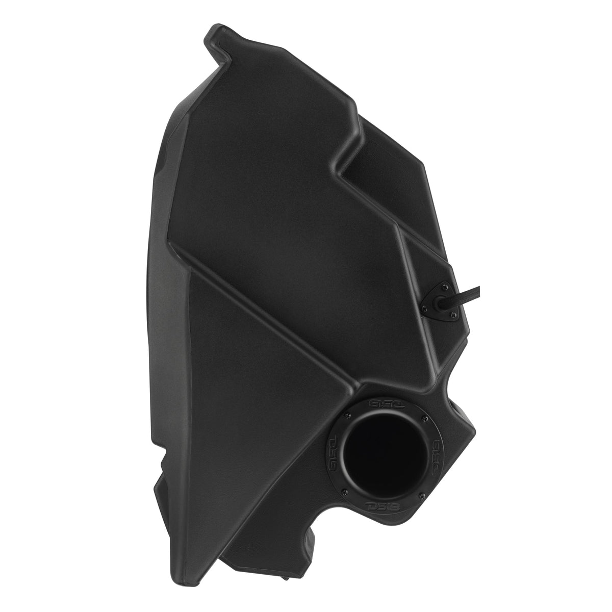 DS18 RZR-PROFSUB10LD loaded subwoofer enclosure side view 2