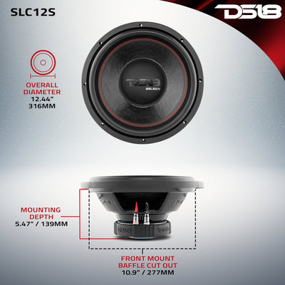 DS18 SLC12S 12" subwoofer, additional view