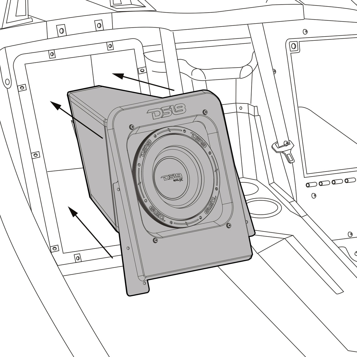 DS18 SLG-RSUB10XLLD for the Polaris Slingshot