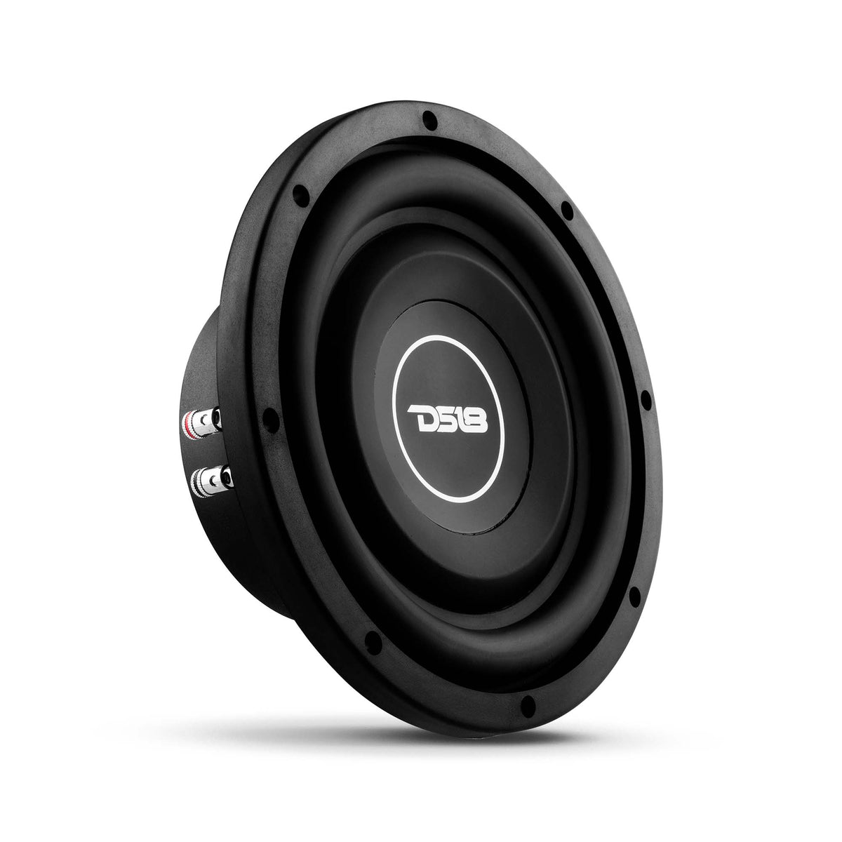 DS18 SRW8.4 8" subwoofer, three-quarter view