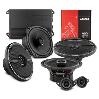 DS18 2005–2021 Toyota Tacoma Double & Access Cab Front & Rear Door Speaker Package — Better — image 1