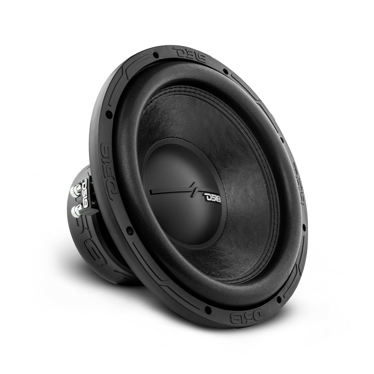 DS18 ZR12 12" subwoofer, three-quarter view