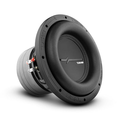 DS18 ZXI10 10-inch high-excursion subwoofer with quad stacked ferrite magnets, black sandblasted aluminum basket