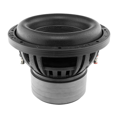 DS18 ZXI8 subwoofer front side angle view (4-ohm shown)