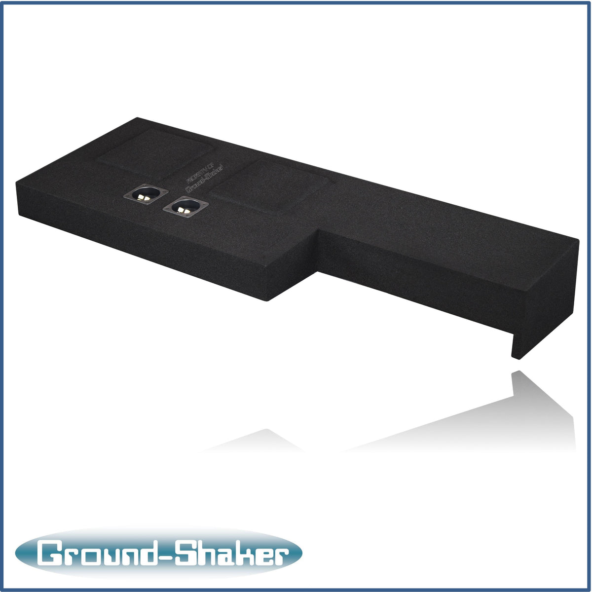 Ground Shaker GS-AF150210B dual 10 inch sealed sub box for 15-24 Ford F-150 Ext Cab, rear view