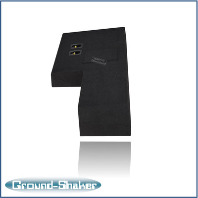 Ground Shaker GS-AF250212B dual 12 inch sealed enclosure for 17-23 Ford F-250 Ext Cab, detail view