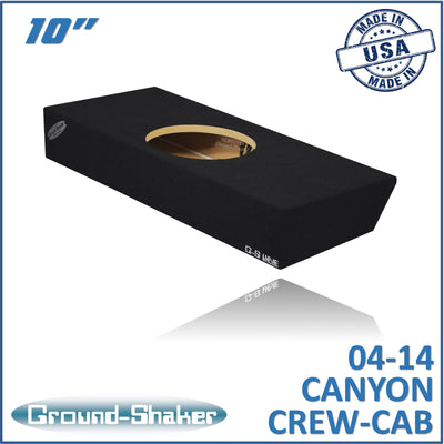 Ground Shaker GS-CCGM110B subwoofer enclosure for Fits 04–14 GMC Canyon Crew Cab