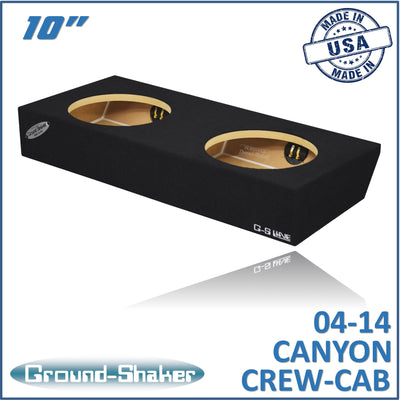 Ground Shaker GS-CCGM210B subwoofer enclosure for Fits 04–14 GMC Canyon Crew Cab