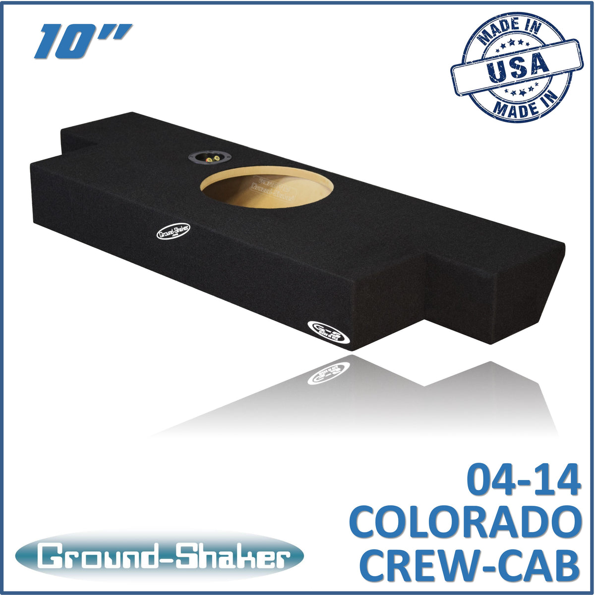 GS-COHV110B subwoofer enclosure for Fits 04–14 Chevy Colorado Crew Cab