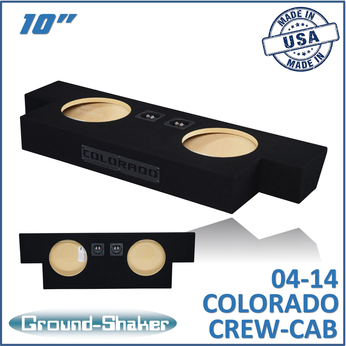 GS-COHV210B subwoofer enclosure for Fits 04–14 Chevy Colorado Crew Cab