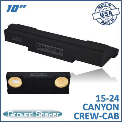 Ground Shaker GS-CXGM210B subwoofer enclosure for Fits 15–24 GMC Canyon Crew Cab