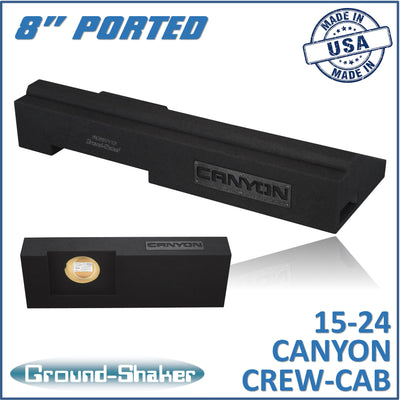 Ground Shaker GS-CXGMP18B subwoofer enclosure for Fits 15–24 GMC Canyon Crew Cab
