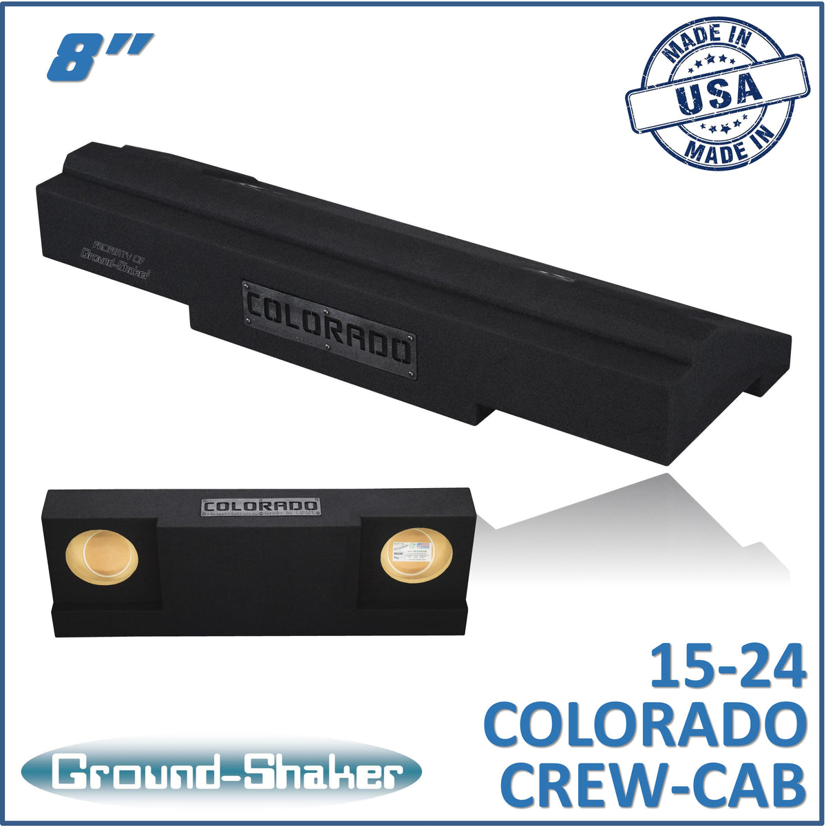 GS-CXHV28B subwoofer enclosure for Fits 15–26 Chevy Colorado Crew Cab