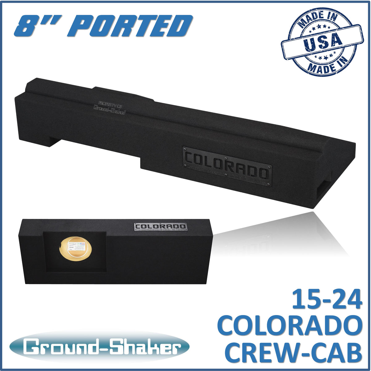 GS-CXHVP18B subwoofer enclosure for Fits 15–26 Chevy Colorado Crew Cab