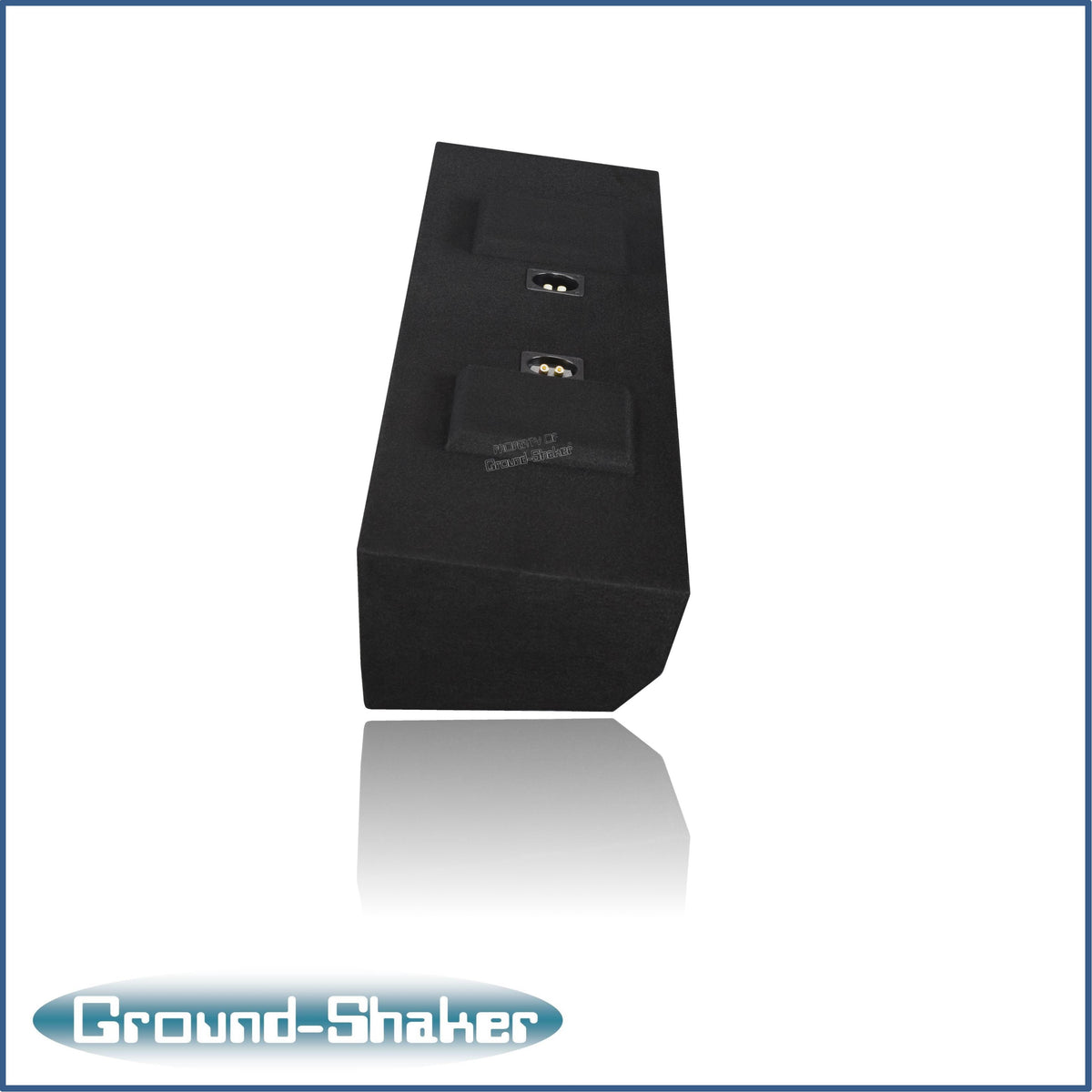 Dual 12 inch sealed L7T sub box for 09-26 Ford F-150 Crew Cab - side view