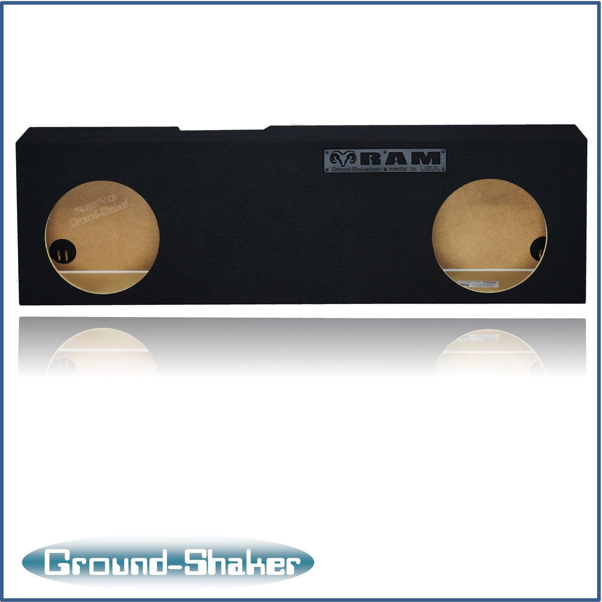 Ground Shaker GS-DRSCP212B subwoofer enclosure for Fits 06–26 Dodge Ram Mega Cab