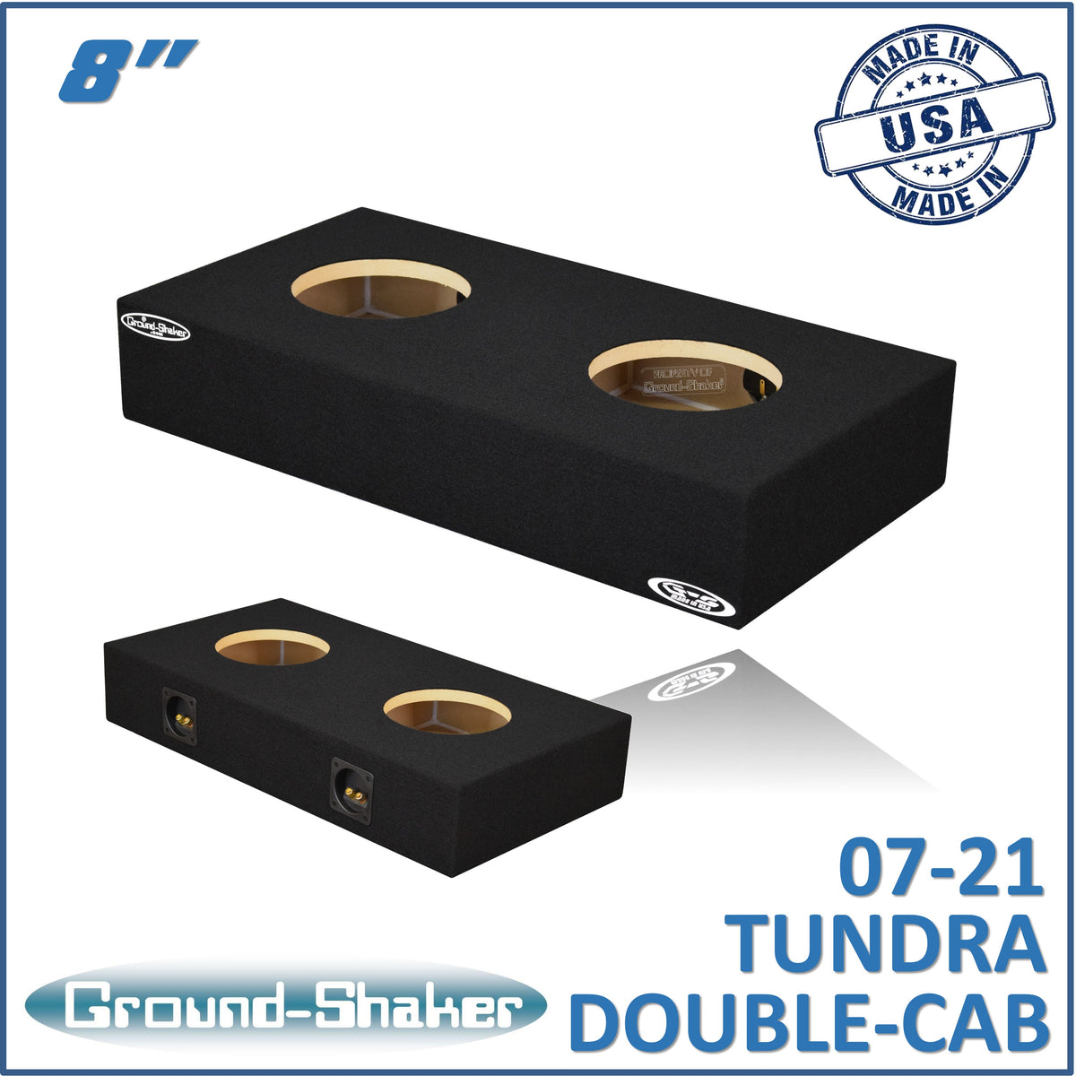 Ground Shaker GS-DTOY28B subwoofer enclosure for Fits 07–21 Toyota Tundra Double Cab