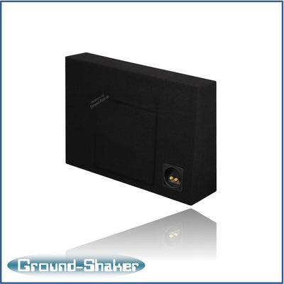 Ground Shaker GS-F250KK18B sub box behind rear seat of 99-07 Ford F-250 Crew Cab