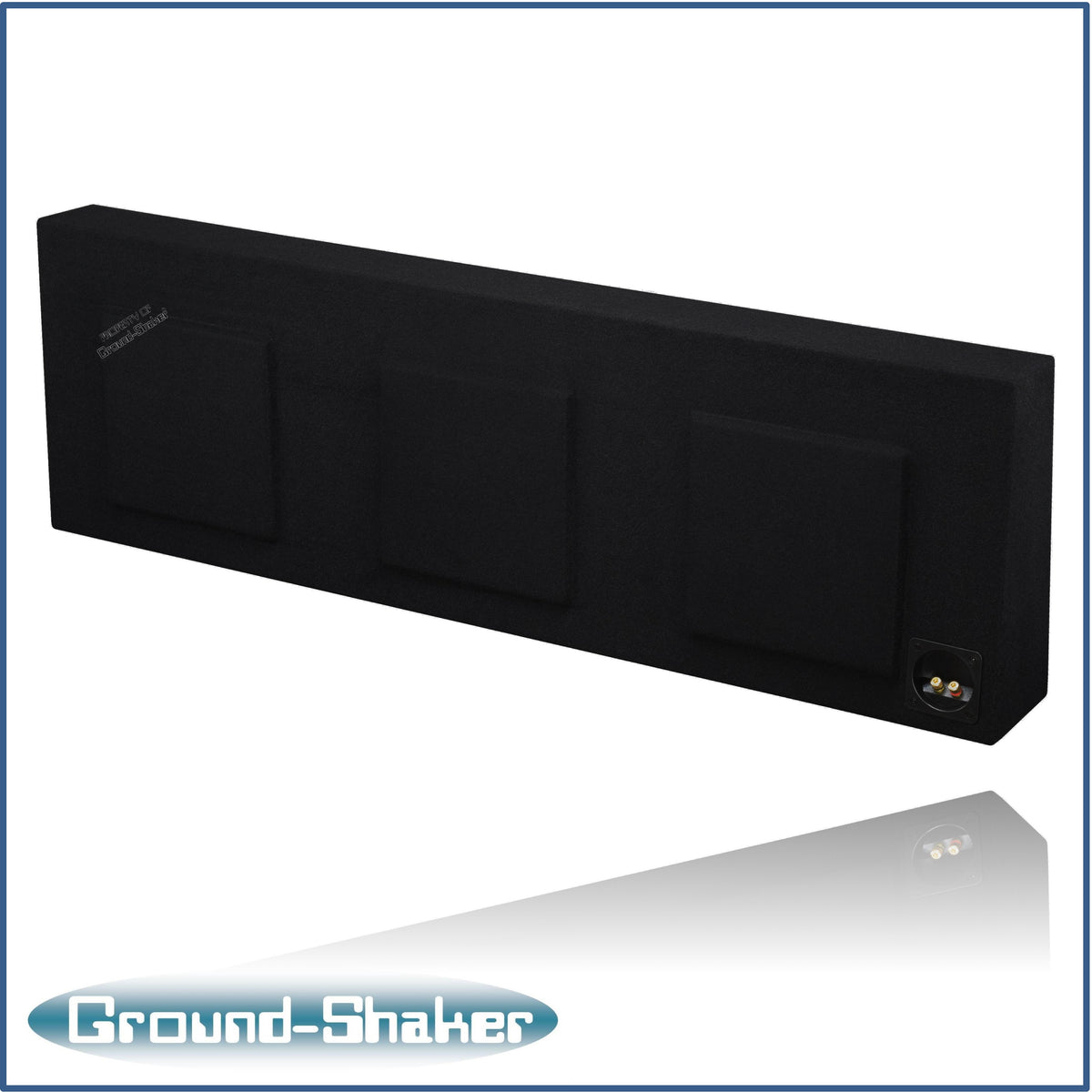 GS-F350312B triple 12-inch sub box for 99–07 Ford F-350 Crew Cab, detail