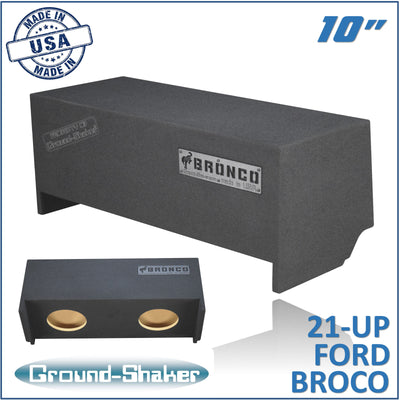 Ground Shaker GS-FB210B dual 10 inch sealed sub box for 2021-2026 Ford Bronco