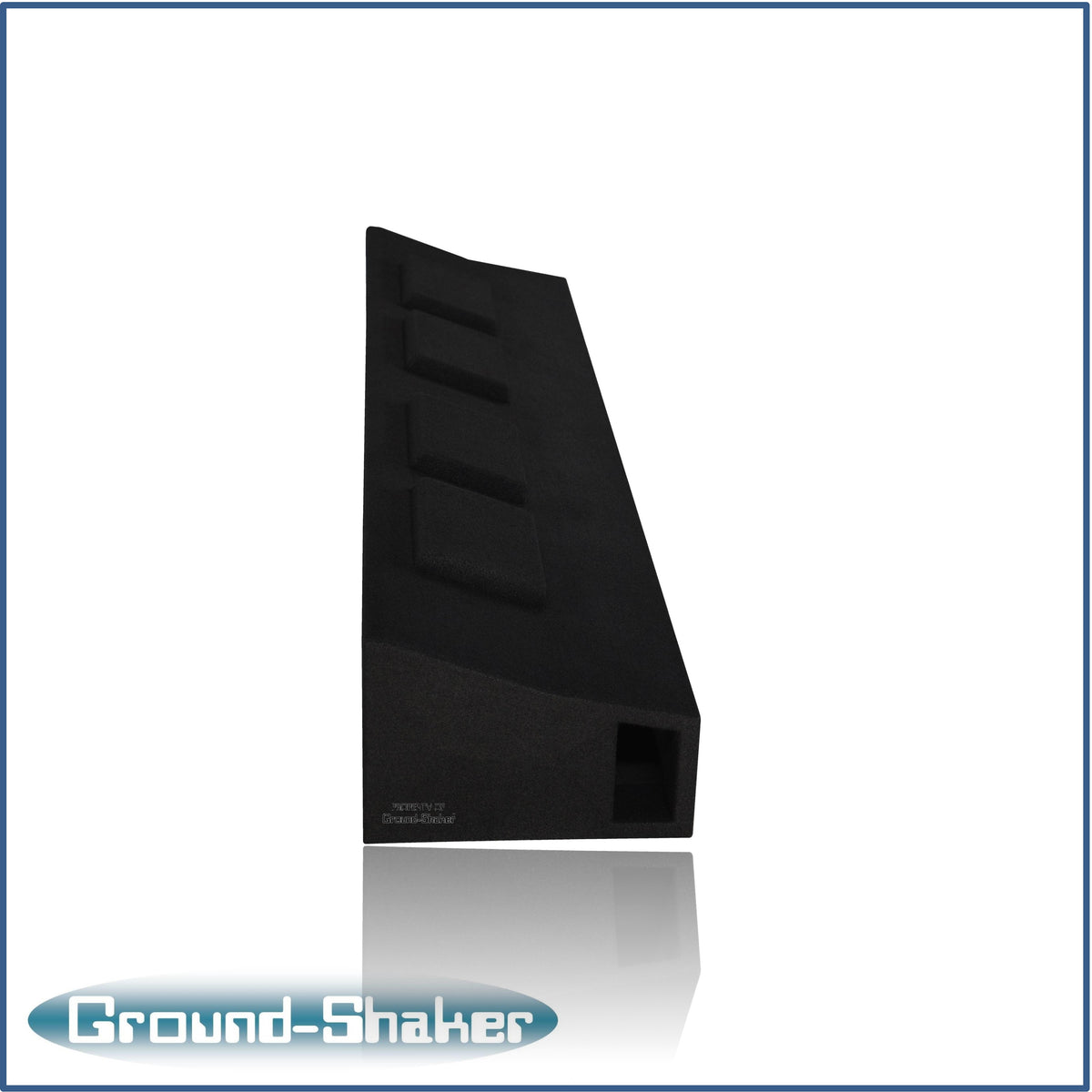 Quad 8 inch ported enclosure for 17–26 Ford F-250 Crew Cab, angle view