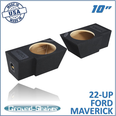 Ground Shaker GS-FMA28B dual 8 inch sealed subwoofer boxes for 22-26 Ford Maverick
