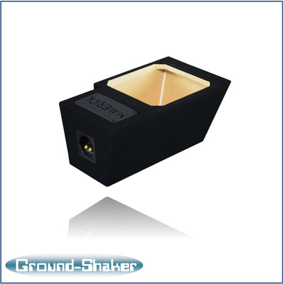 Ground Shaker 10 inch L7T sealed sub box for Ford Maverick driver side - detail view