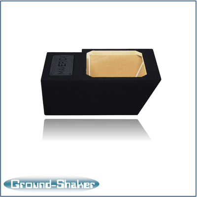 Ground Shaker 10 inch L7T sealed sub box installed under Ford Maverick rear seat
