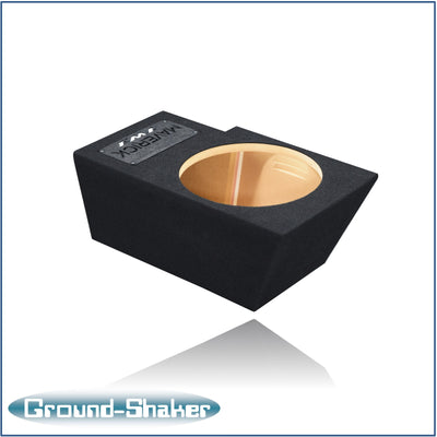 Ground Shaker 10 inch TW3 sealed sub box for Ford Maverick driver side - side view