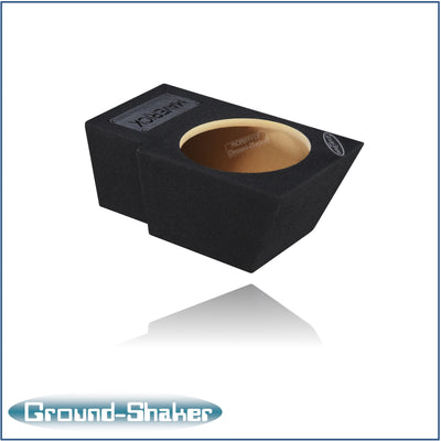 Ground Shaker single 10 inch sealed sub box for Ford Maverick passenger side - side view