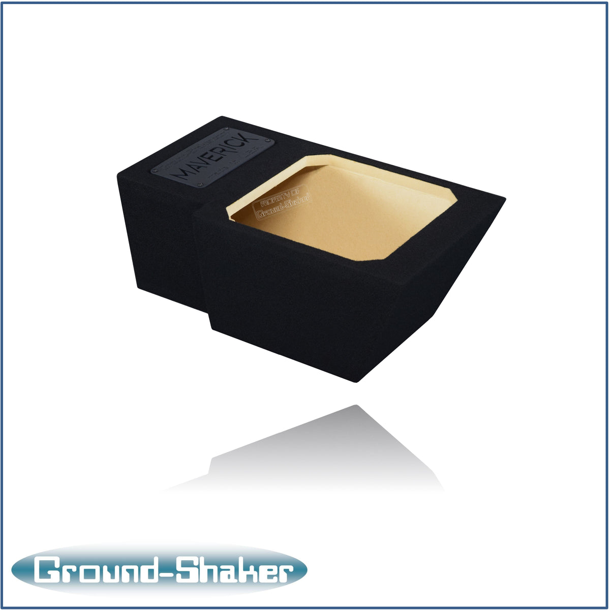 Ground Shaker 10 inch L7T sealed sub box for Ford Maverick passenger side - side view