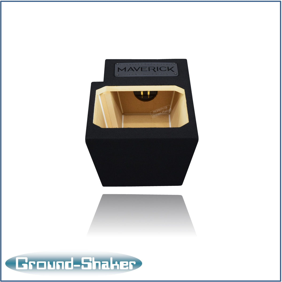 Ground Shaker 10 inch L7T sealed sub box for Ford Maverick passenger side - top view