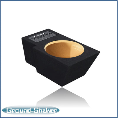 Ground Shaker 10 inch TW3 sealed sub box for Ford Maverick passenger side - side view