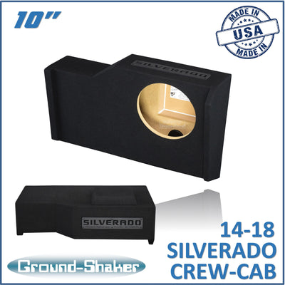 GS-GCHV110B subwoofer enclosure for Fits 14–18 Chevy Silverado Crew Cab